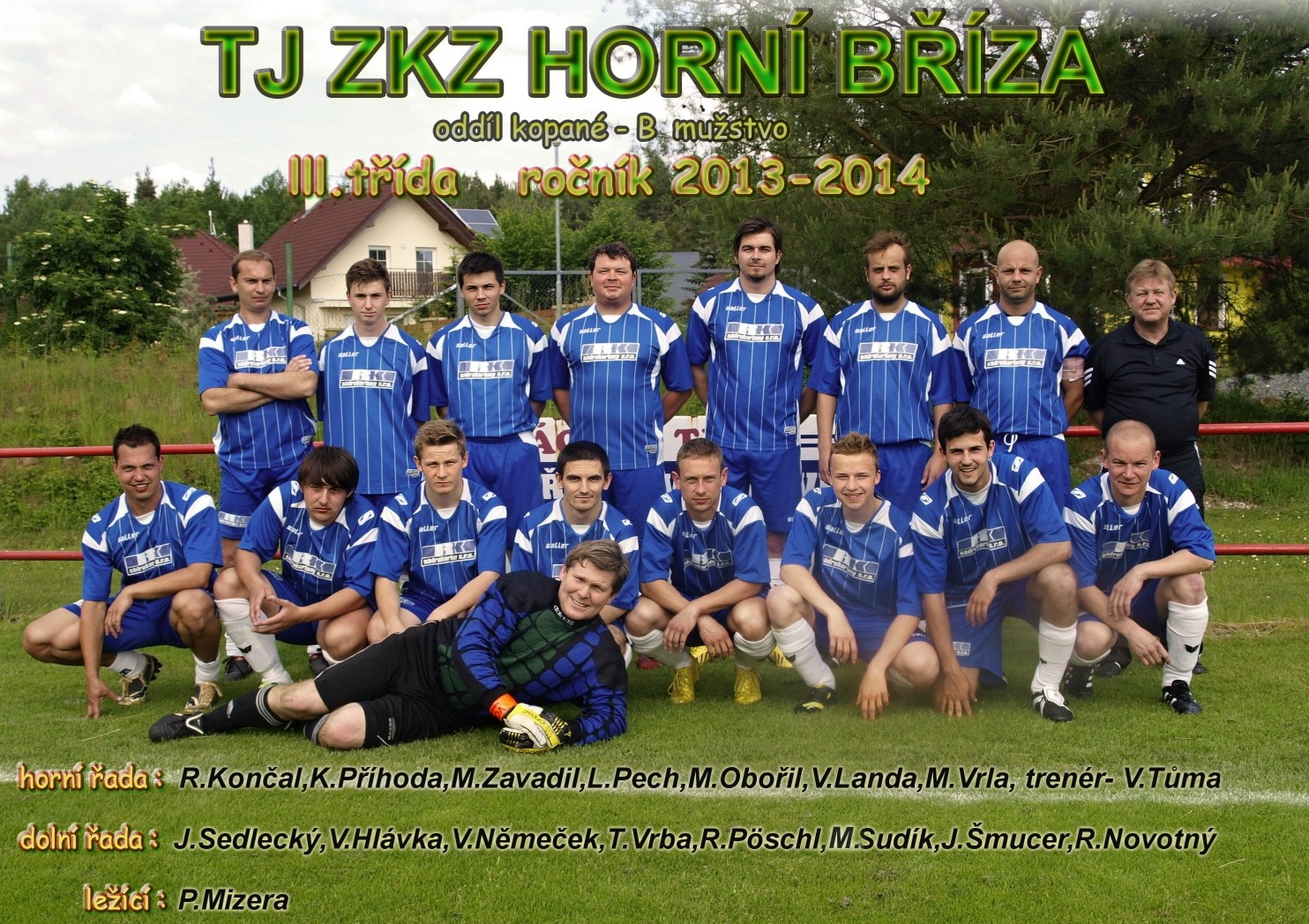B-mužstvo 2013-2014